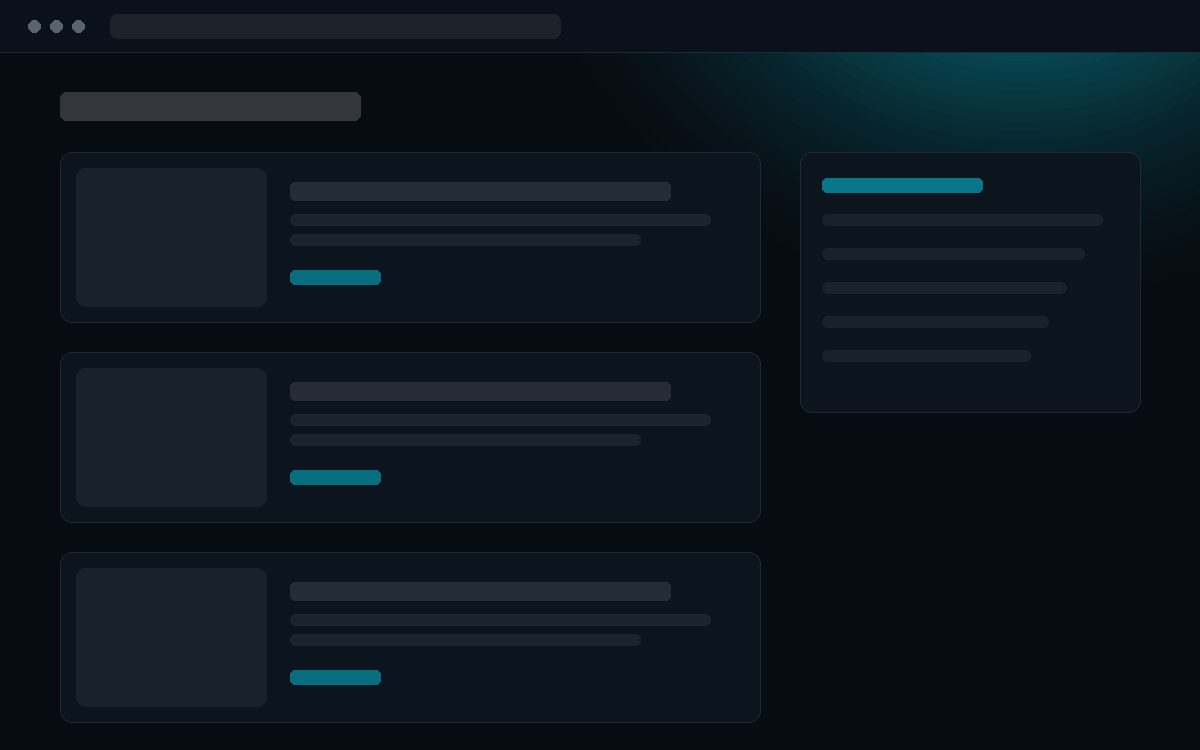 Przykładowy układ: Portal, blog