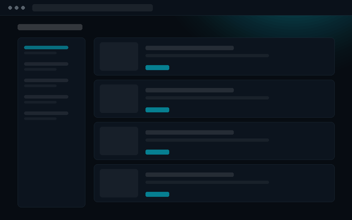 Example layout: Shop — list