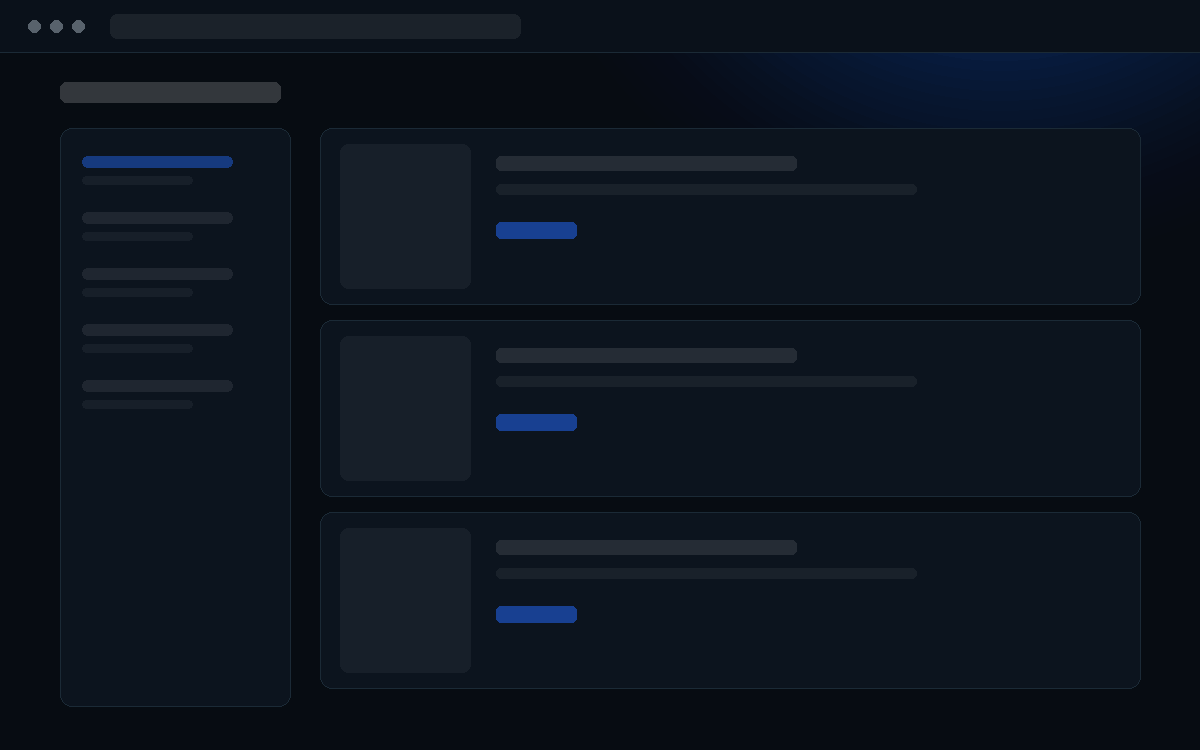 Example layout: Shop — list