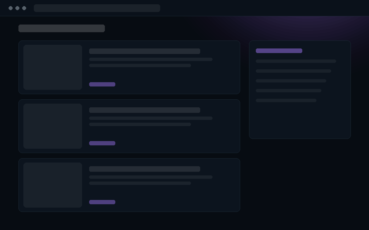 Przykładowy układ: Portal, blog