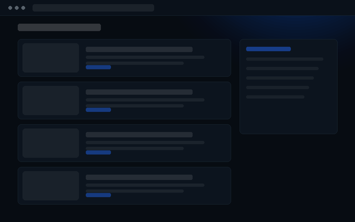Przykładowy układ: Portal, blog